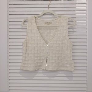 Madewell Basketweave-Stitch Vest Tank Top